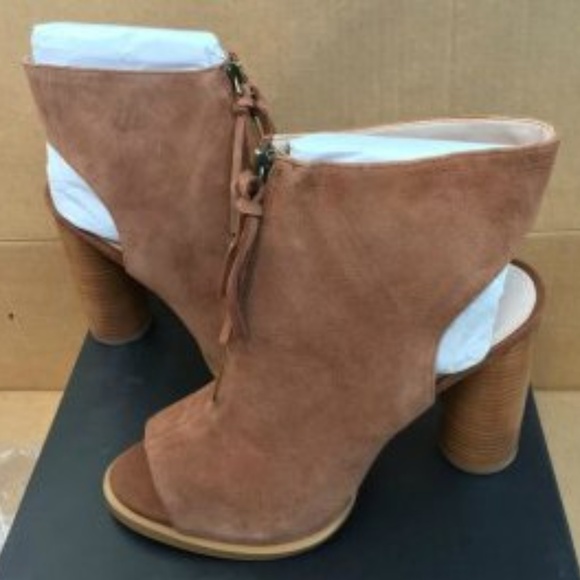 NWT FRENCH CONNECTION - Open Toe Suede Bootie - Picture 3 of 3